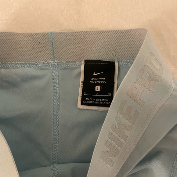 Baby Blue Nike Pro Dri-Fit Spandex Shorts Size S - Picture 4 of 4